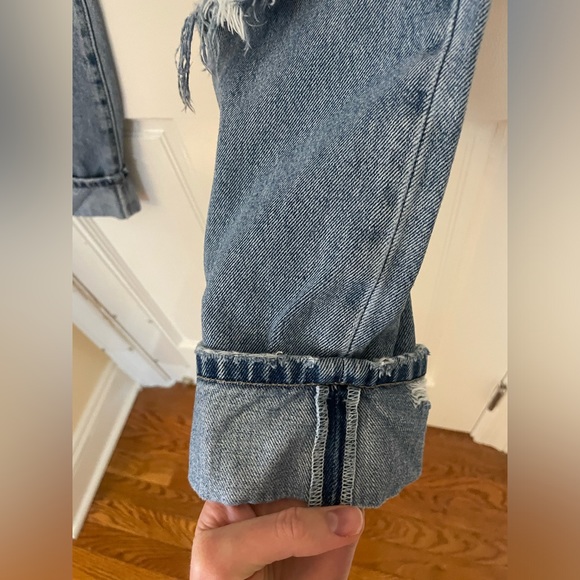 Current/Elliott Cropped Straight Leg Jeans Size 27 - Picture 5 of 12